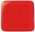 151 Cherry Red Transparent 12 x 12 Inch Oceanside Compatible 96 COE Sheet Glass-