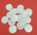 1" Precut White Circles 96 COE 20 Pieces Glass Wholesale Lot Fusing- 