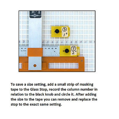 5 Extra Glass Stops PG06B MORTON PORTABLE GLASS SHOP fits PG01B Cutting System-