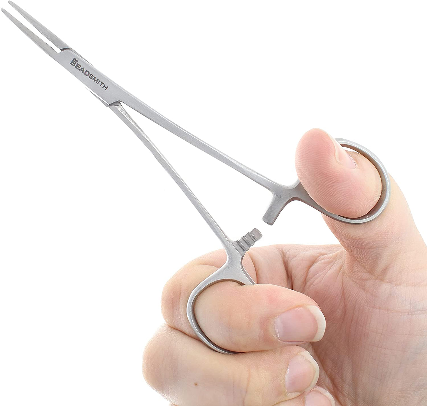 BEADSMITH Hemostat Clamp Smooth 5 inch Stainless Steel Jewelry Beading Tools-