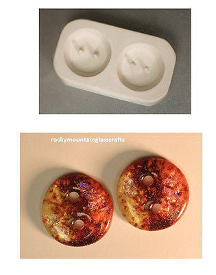 Little Fritters HOLEY BUTTONS 88 Quality Ceramic Glass Casting Mold USA Made-