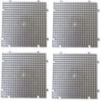 WAFFLE GRID 4 PACK  Surface Use ALONE or/w  Cutter's Mate Portable Glass Shop- 