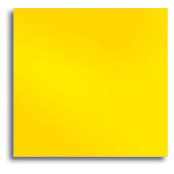 267.7 Sunflower Yellow Opalescent Opal 6 x 6 Inch Oceanside Compatible 96 COE Sheet Glass- 