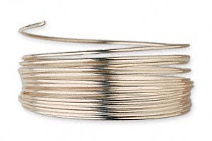 21ga Half Hard Round 12Kt Gold-Filled Five Feet Wrapping Wire Made in the US-