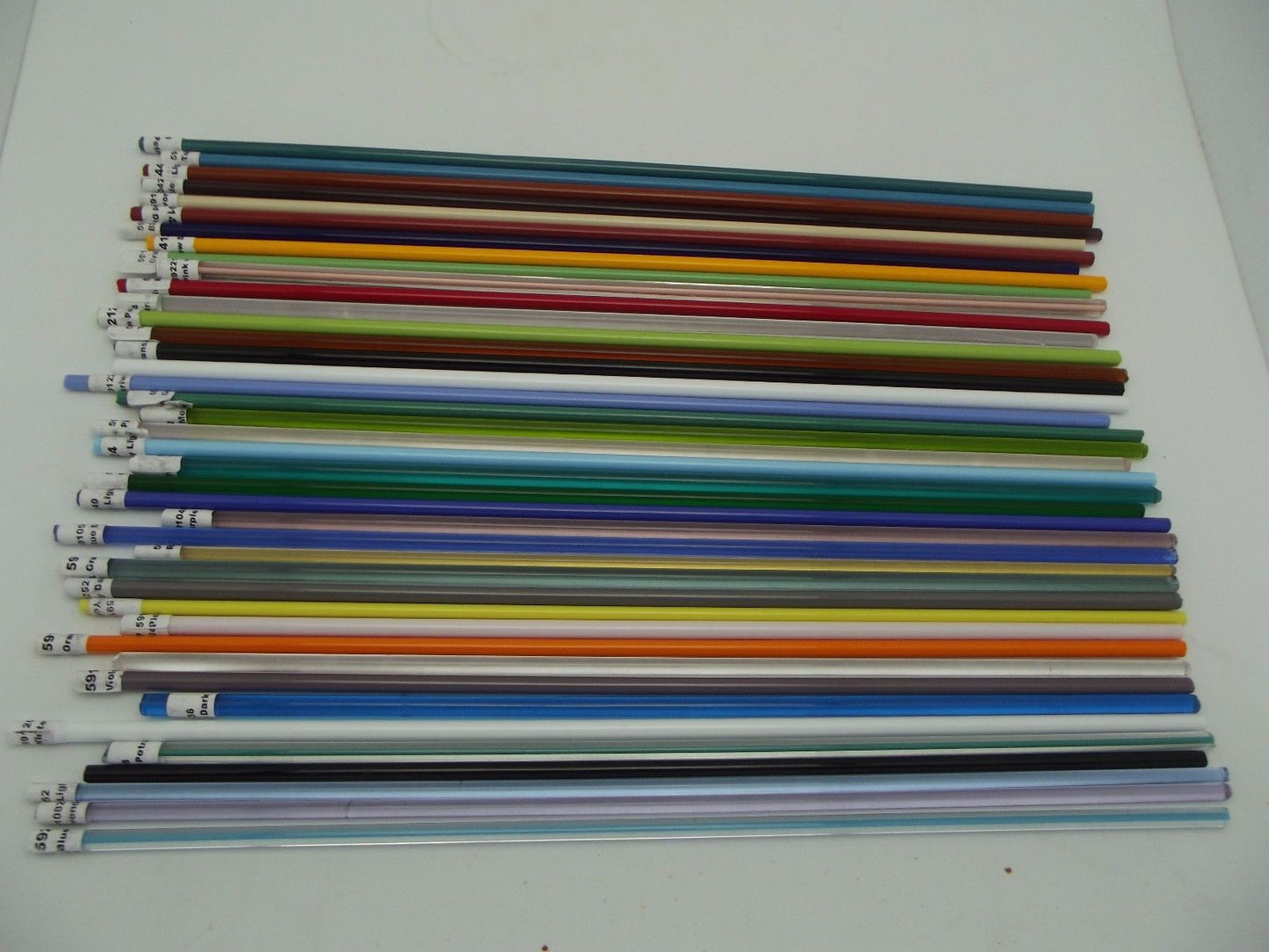 Deluxe Beginner's ROD SET 104 COE Moretti Effetre 41 Rods Including Filigrana-