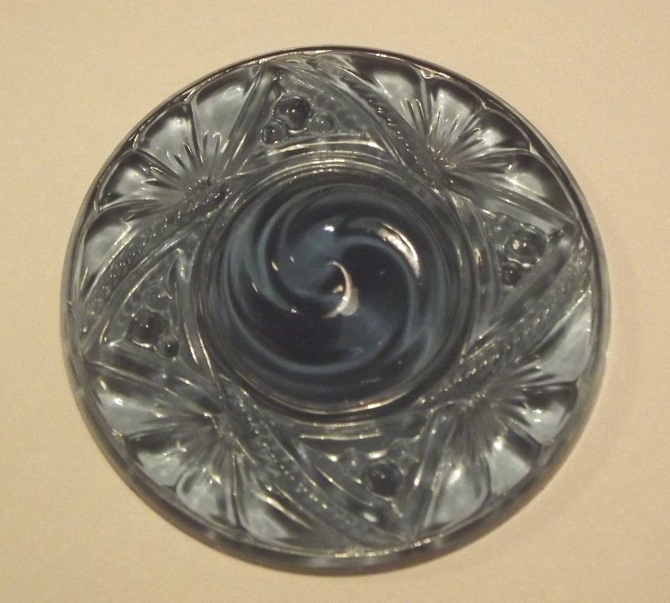 Choice VICTORIAN JEWEL Focal Stained Glass Clear Pink Peach Blue Amethyst 40mm-Model Blue