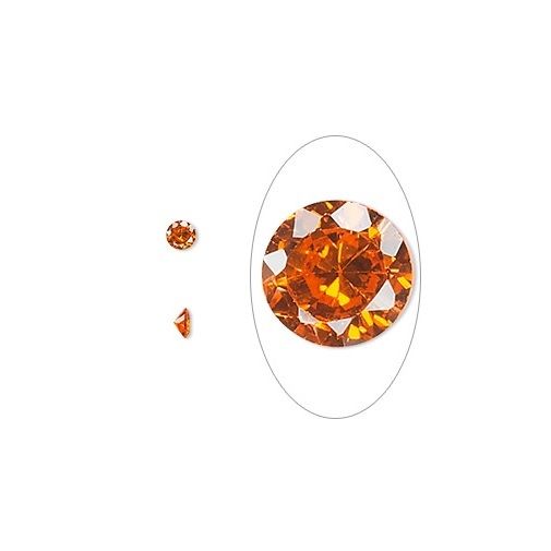 5 4mm Round Cubic Zirconia Choice 1/4 Carat Set or Fire In Metal Art Clay PMC-