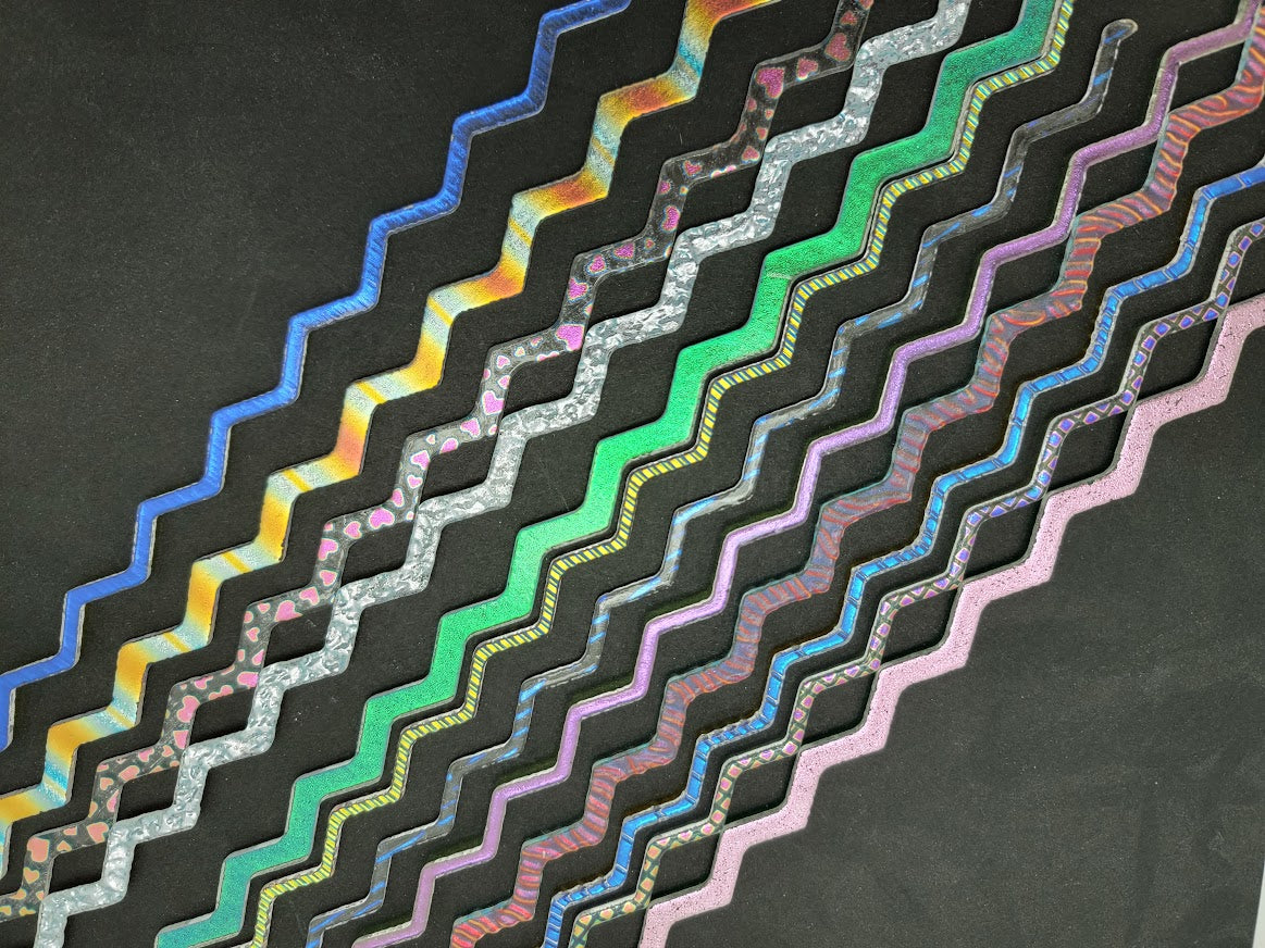 Dichroic Little Bit of Everything Pack CLEAR 90 COE Firestrips Assortment Glass Fusing-