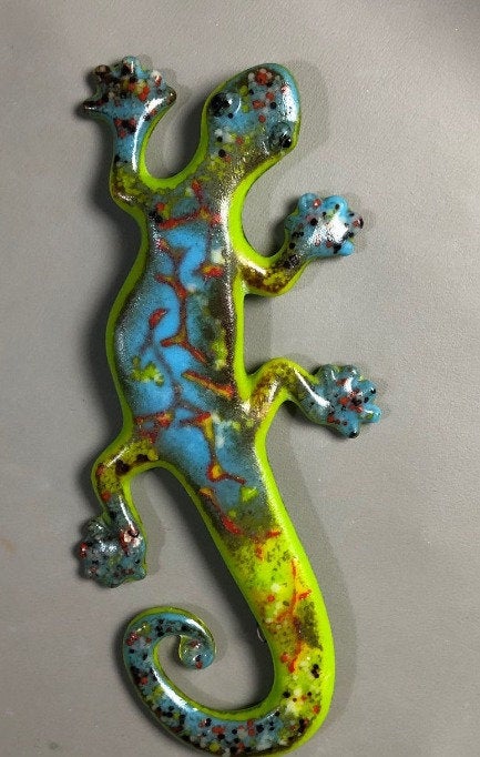 Glass Fusing Mold Gecko Lizard Newt Creative Paradise Little Fritters 207 Casting Animals-
