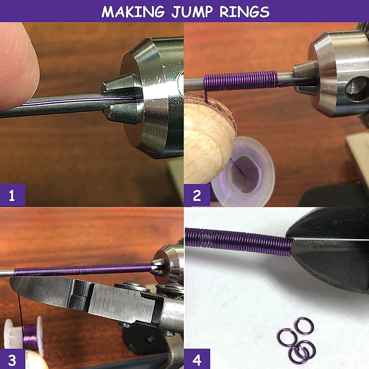 2 Mandrel Beadsmith EZ Coiler Pro Create Jump Rings Coiled Beads Spirals-