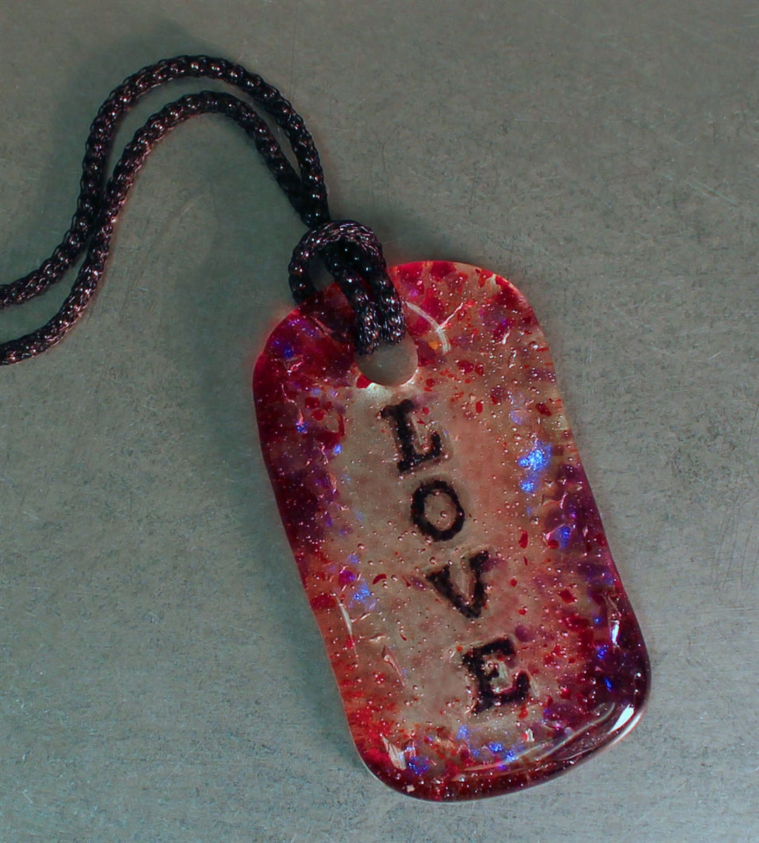 Love Tag Pendant Fusing Mold Creative Paradise Little Fritters Casting 82-