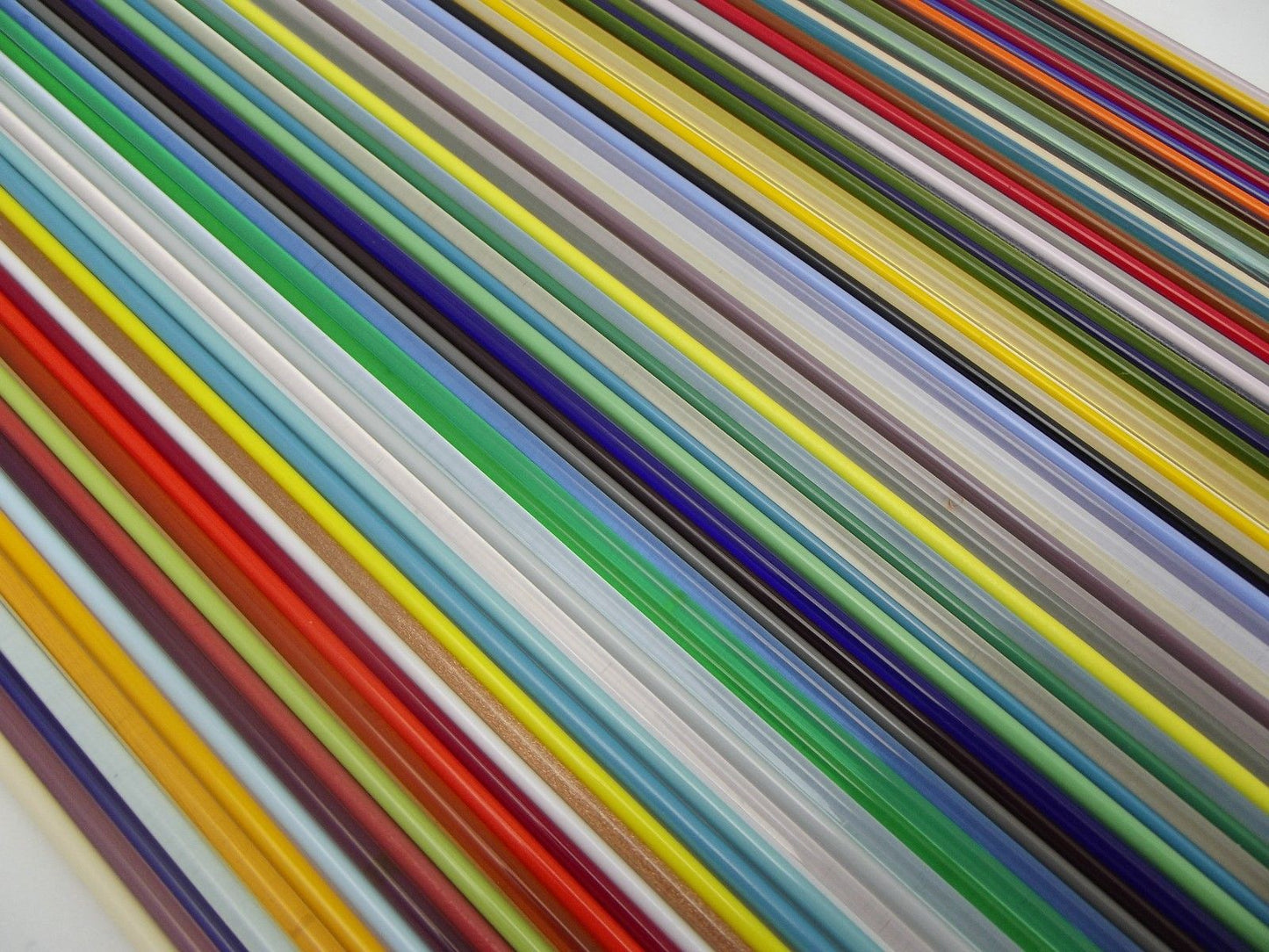 STRINGER SET 104 COE Moretti Effetre 54 Colors One Each 2mm Glass Rods-