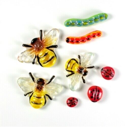 Garden Bug Frit Casting Mold LF145 Creative Paradise Glass Fusing Bee Lady Bug +-
