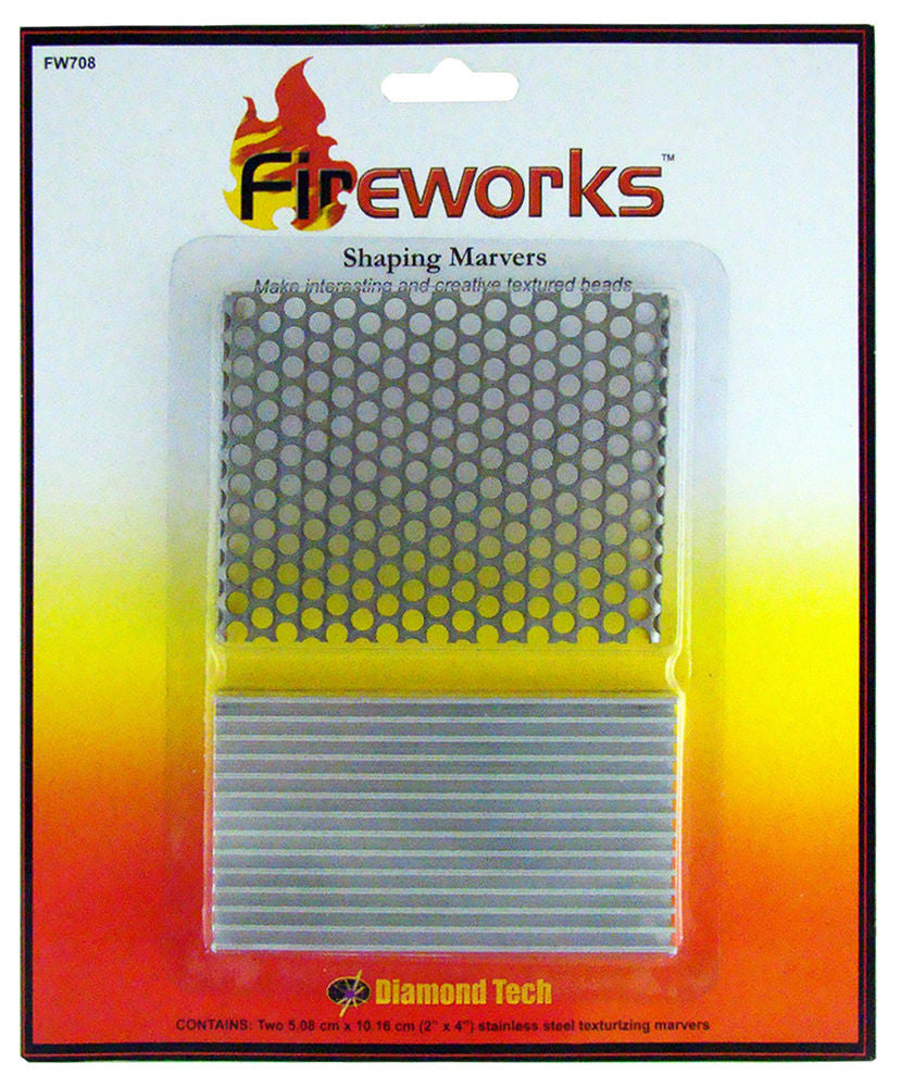 Texturing MARVER Roller Plate SET Lampworking Fireworks I LOVE this Tool! Beads-