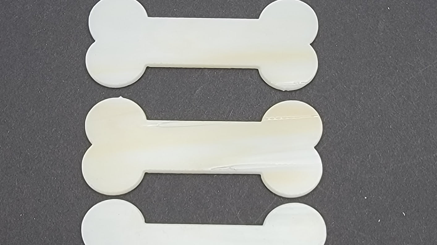 96 COE Dog Bone Glass Precut Fusing Mosaics Top or Base 3 1/2" Wide 96COE-