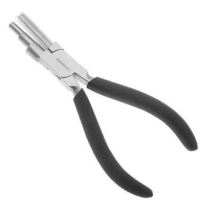 BEADSMITH 5 7 10mm Wrap & Tap Looping Pliers Small Multi-Step Wire Forming Loop- 