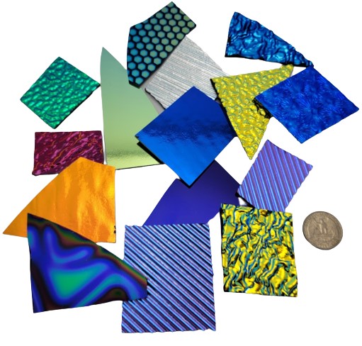 DICHROIC GLASS 8oz  Mix Color Texture Black 96 COE SCRAP Great Mix  Patterns-