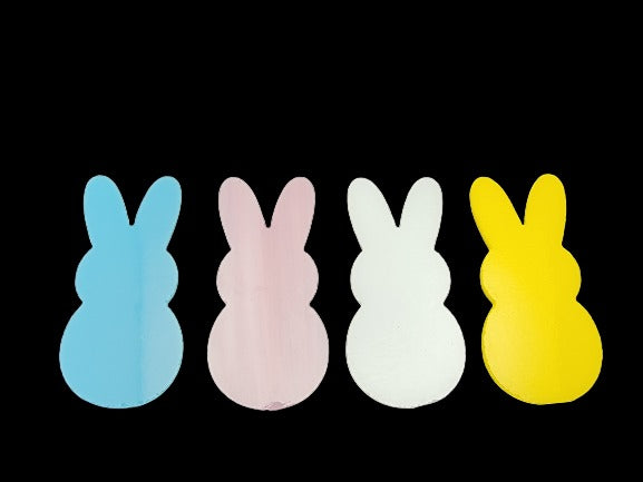 96 COE Precut BUNNY Rabbit Easter Candy Glass 1 x 2 inches Choice of Color-