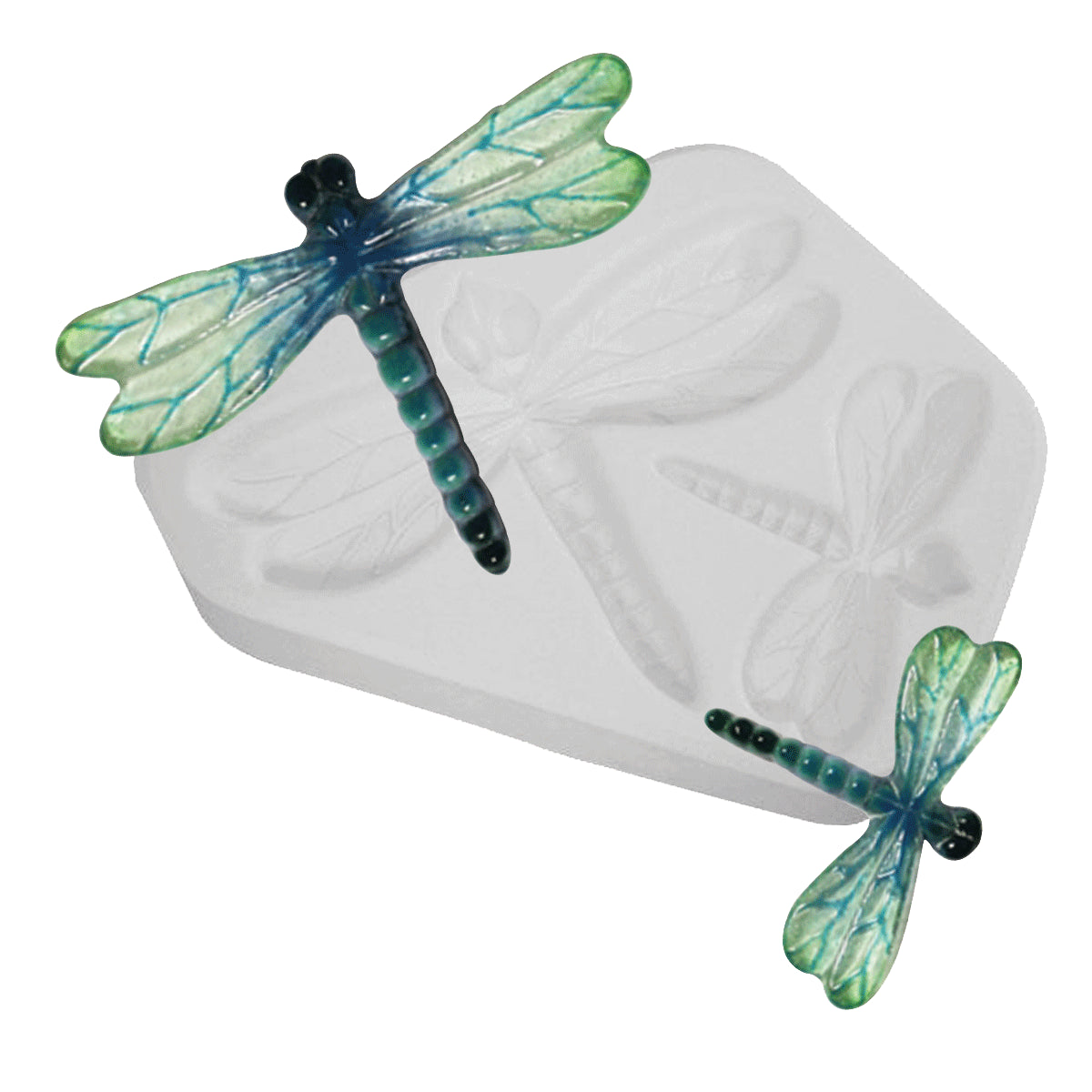 Small Dragonflies Glass Casting Mold Fusing Supplies Little Fritter 115 5x7"-