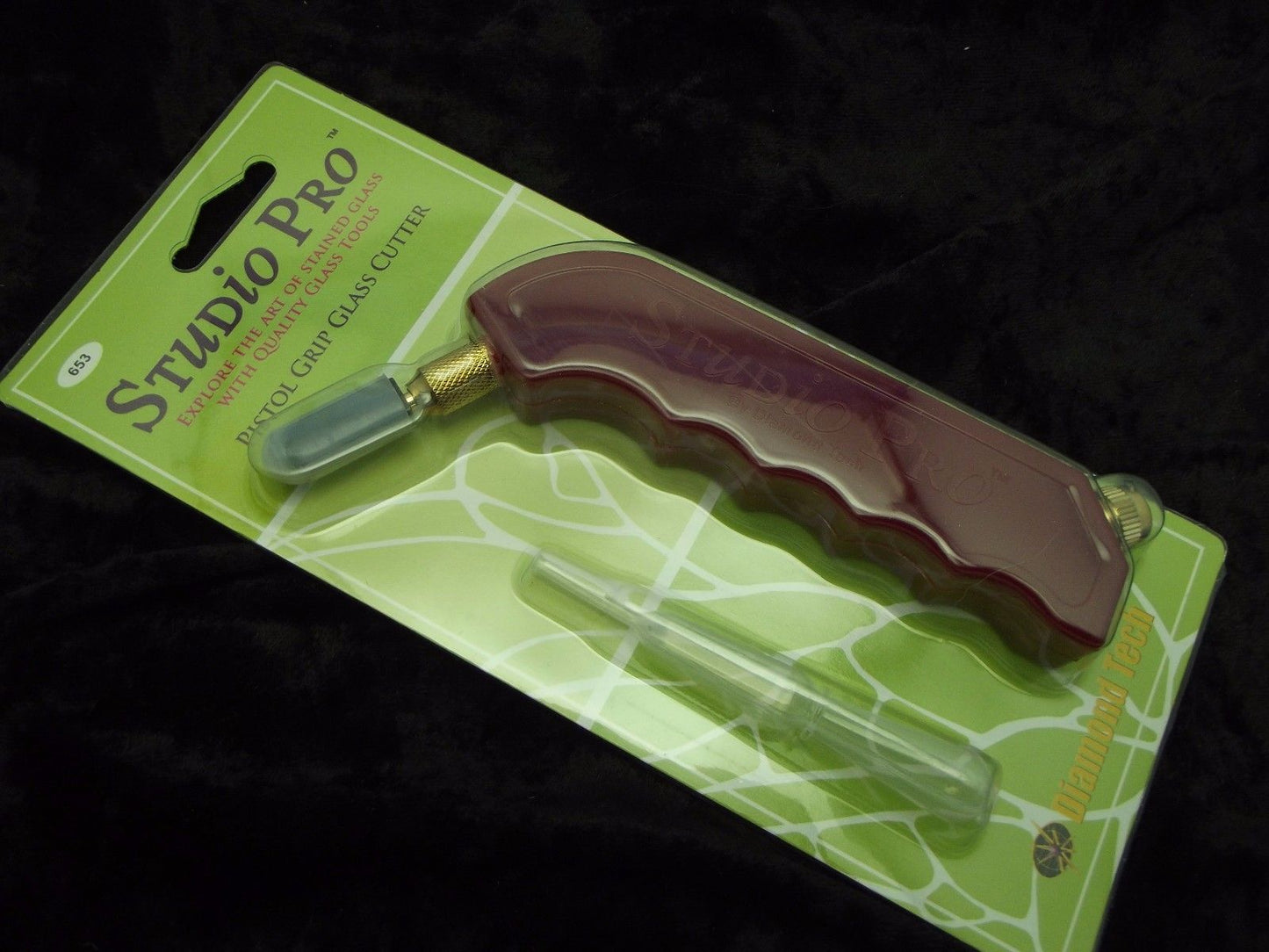 Studio Pro Pistol Grip Stained Glass Cutter 653 Supplies Mosaics Fused-