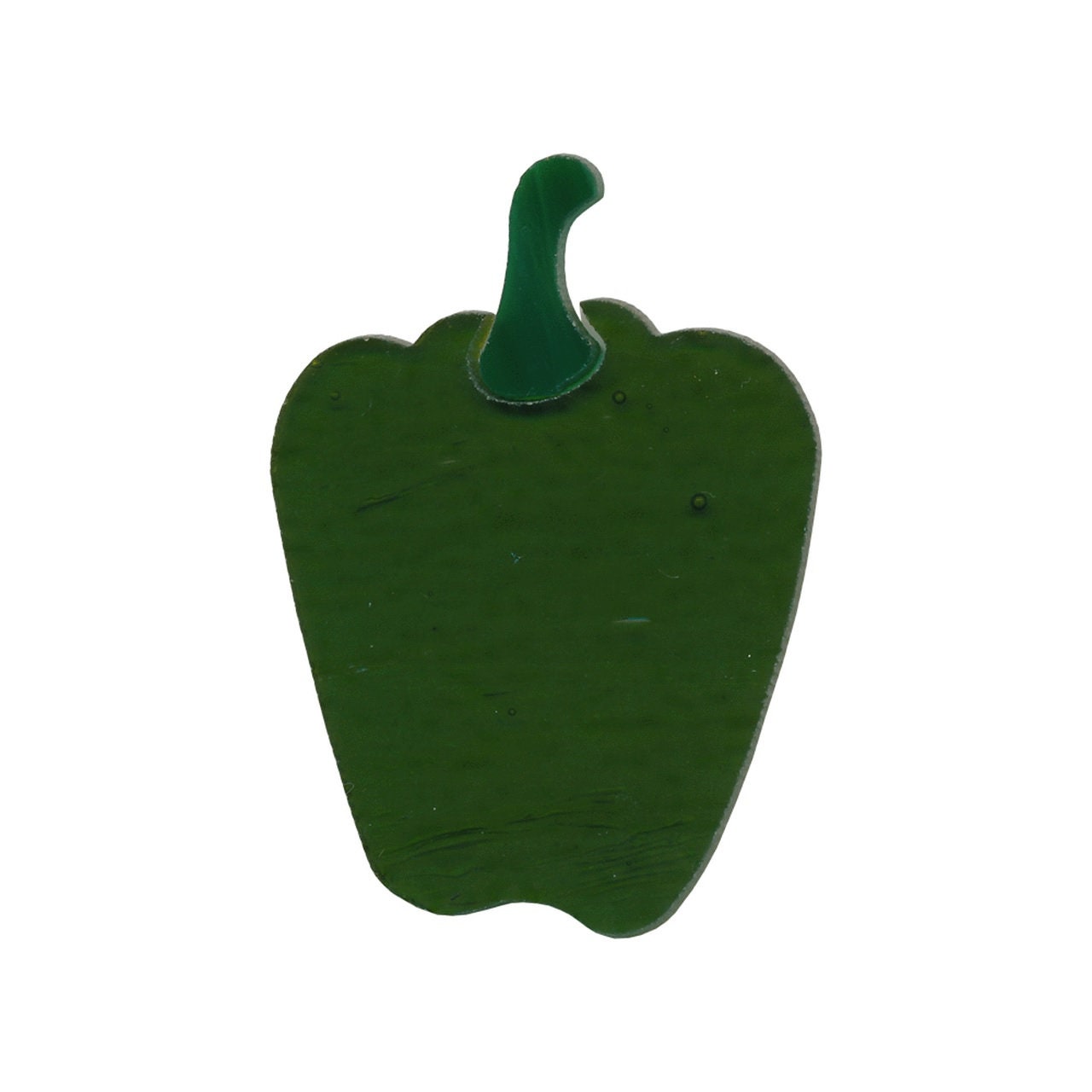 Last Ones GREEN BELL Pepper 96 COE Precut Glass Shapes Mosaics Fusing Vegetable-