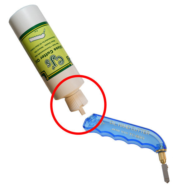 CJ's Glass Cutting Oil For all Glass Cutters Non Toxic 8 ounces-