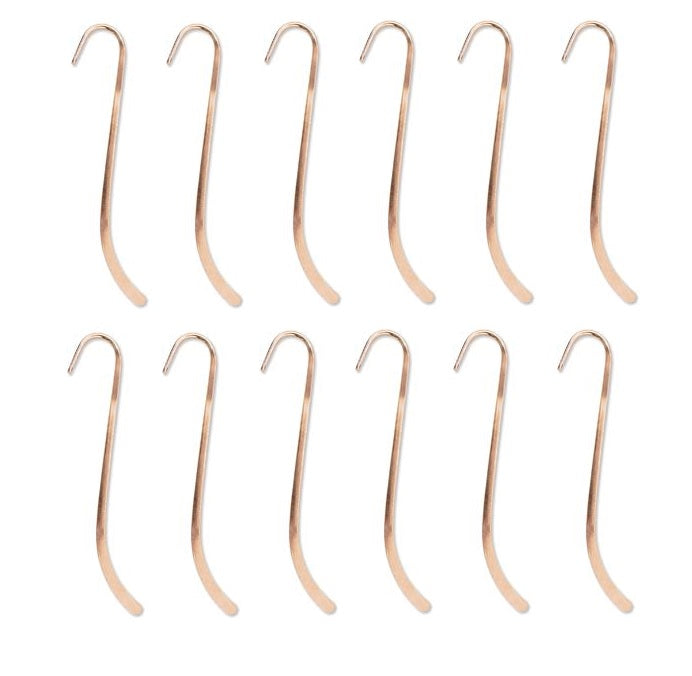 12 Copper Finish Bookmarks 4.75" BEADSMITH Beading Supplies BKMK475CP Shepherd's Hook Book Mark-