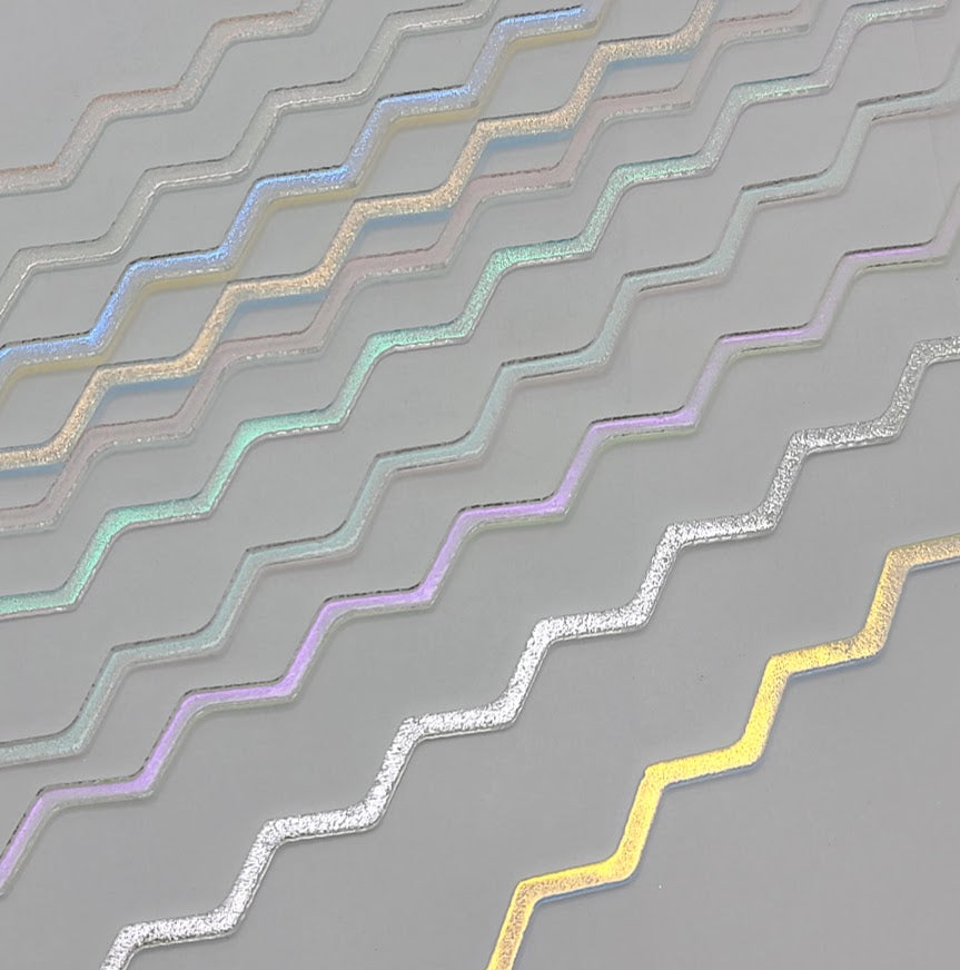 Primary Colors 90 COE on CLEAR 2mm Firestrips Fire Strips Dichroic 16" 10 Glass-