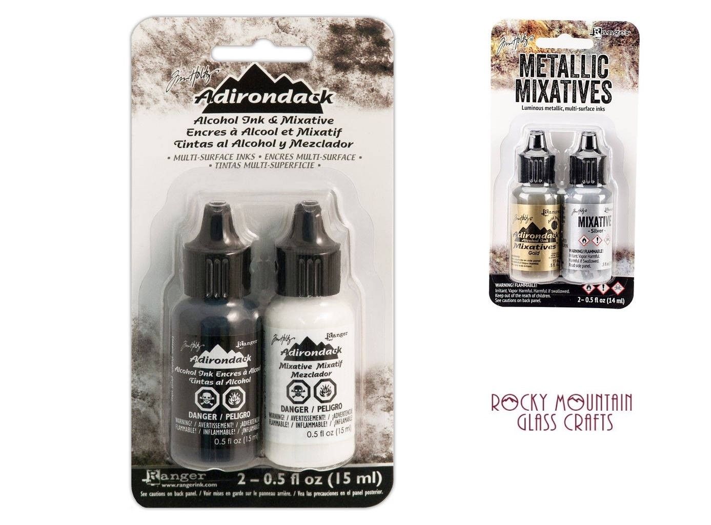 Tim Holtz Ranger ALCOHOL INK MIXATIVES 2 Bottles-
