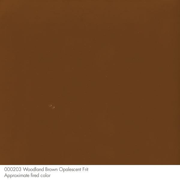 0203 Woodland Brown Opal Bullseye 90 COE GLASS FRIT FINE 16 oz One Pound-