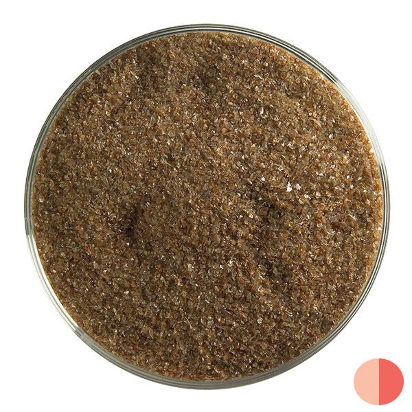 0203 Woodland Brown Opal Bullseye 90 COE GLASS FRIT FINE 16 oz One Pound-