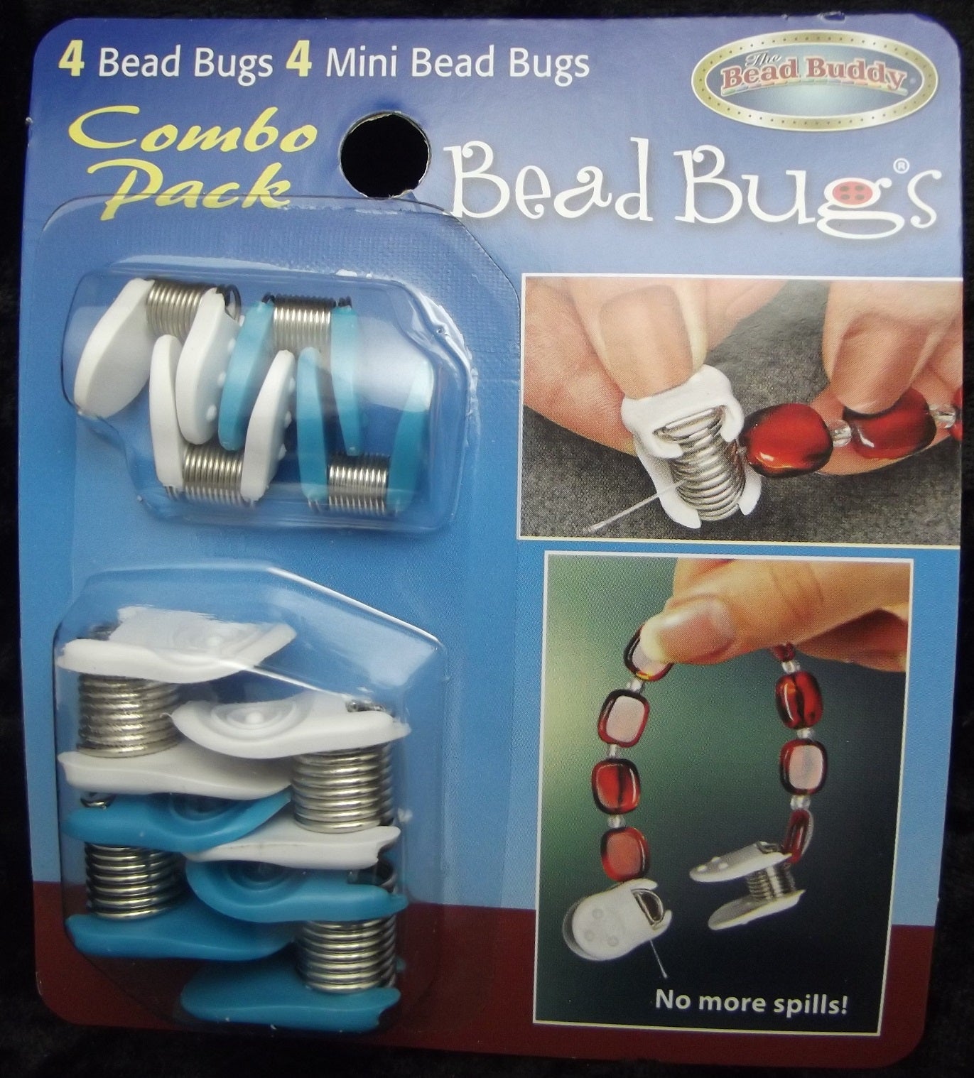 BEADSMITH BEAD BUGS 8 Piece Set Beadbug Combo Pack Great Gift Bead Happy Buddy-