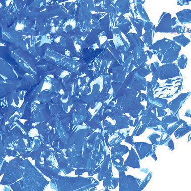 F5 2302 96 Medium Blue Opal COARSE 96 COE Frit 8.5 oz Jar-