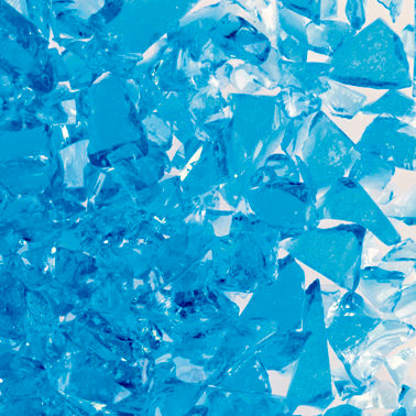 F5 5331 96 Sky Blue Transparent COARSE 96 COE Frit 8.5 oz Jar-