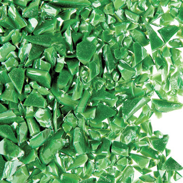 F5 755 Fern Green Opal COARSE 96 COE Frit 8.5 oz Jar-