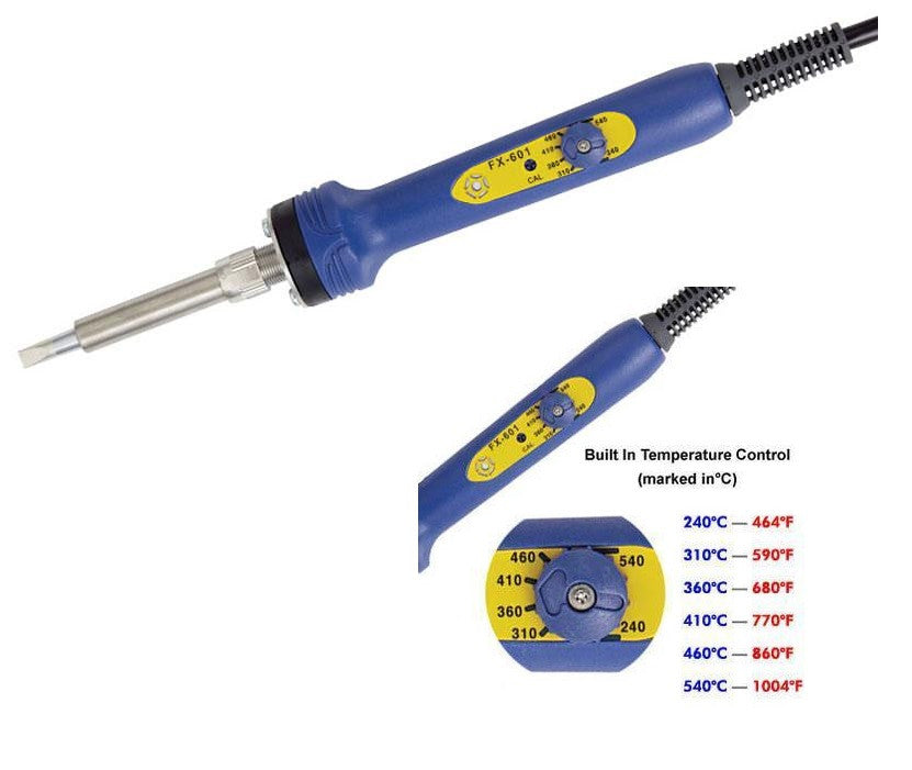 Hakko FX-601 Temperature Control Soldering Iron For Stained Glass 67 Watts-