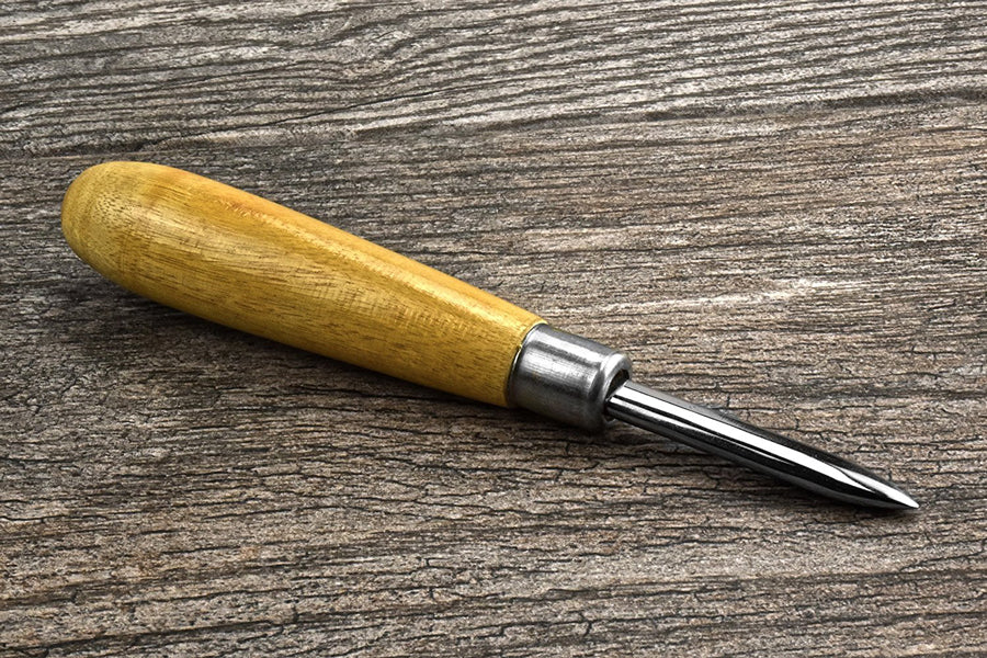 Straight burnisher wood handle 6-1/2 in long PMC Tools Smooth Bezels Shines-