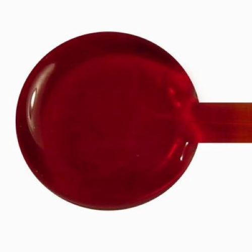 076 Red Striking Transparent 8 oz Genuine Moretti Effetre Glass Rods Italy 104 COE-