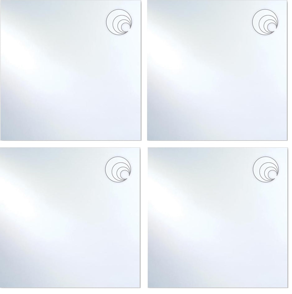 100 ICE ICICLE Clear 4 SHEETS Transparent 12 x 12 Inch Oceanside Compatible 96 COE Sheet Glass-