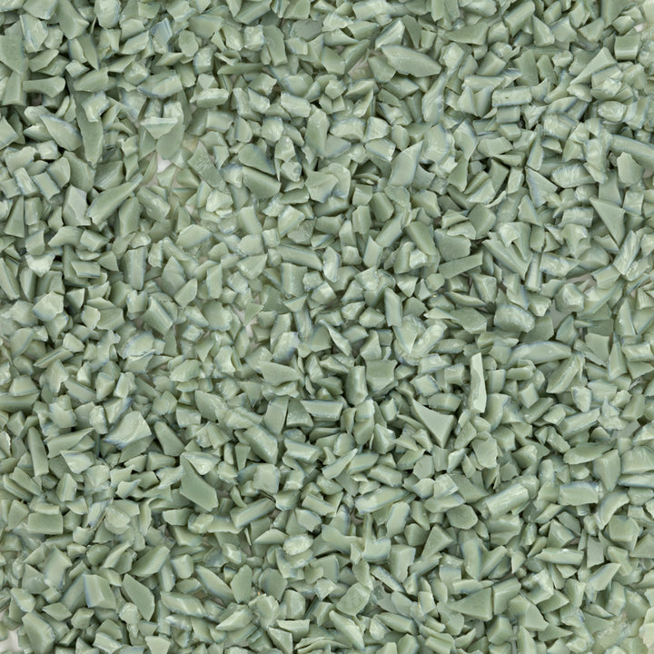 F5 2282 Celadon Green Opal COARSE 96 COE Frit 8.5 oz Jar-