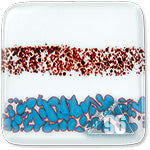 60 045 96 Red Reactive Opal 6 x 6 inch 96 COE Fuser's Reserve-