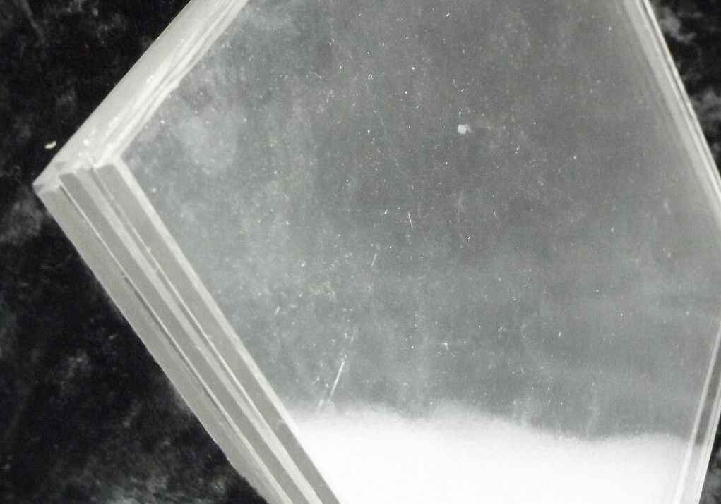 6 Pieces 6x6" Oceanside Compatible 96 COE Extra Crystal Clear Glass Sheets Pack Studio Stock Up-