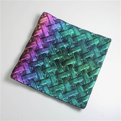 Reverse Weave Texture Mold CPI GX18 9x9 inches Square Glass Fusing Supplies-