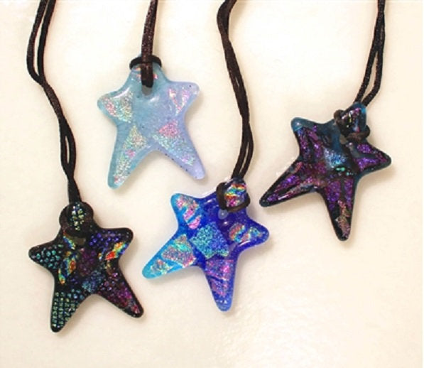 Holey Quad Star Pendant Glass Casting Mold Creative Paradise LF134 Fusing Supplies Makes Four At a Time-