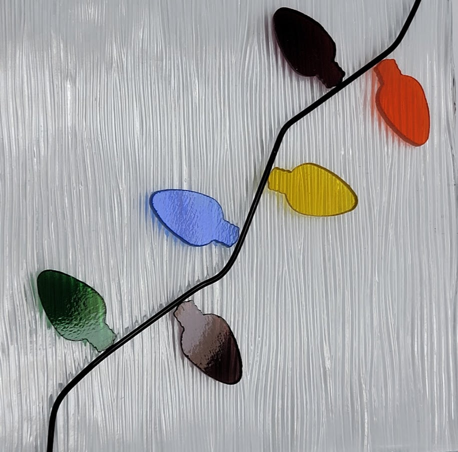 Christmas Bulbs 96 COE Precut Glass Shapes Set of Six 96COE-