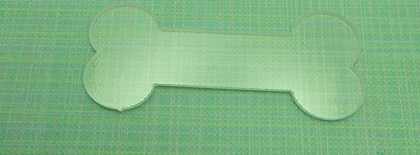 96 COE Dog Bone Glass Precut Fusing Mosaics Top or Base 3 1/2" Wide 96COE-