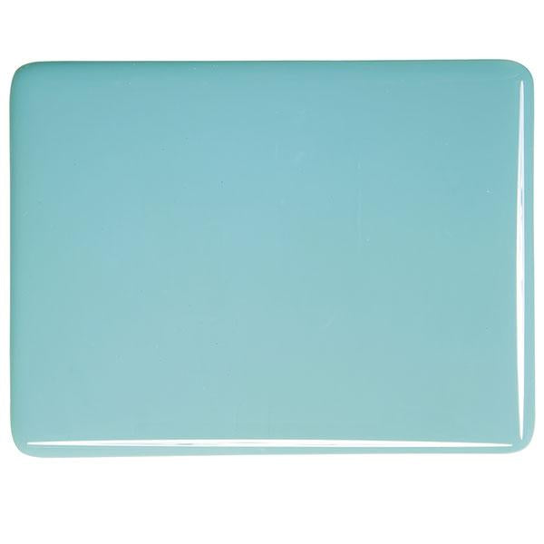 0116 Turquoise Blue Opal 90 COE Bullseye Fusing Glass Sheet 5x5 inch 3mm 90COE- 