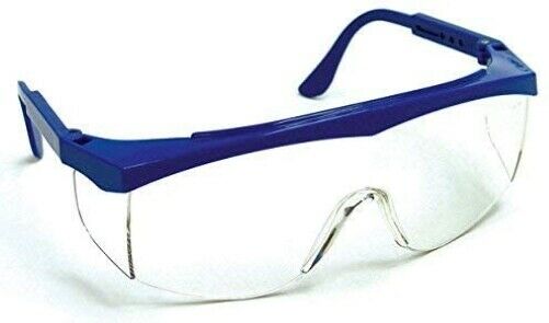 Safety Glasses Blue Frame Stained Glass Supplies Cutting Side Shield Fusing-