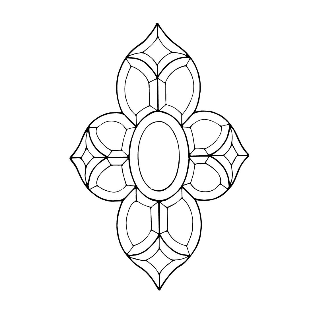 Large BEVEL CLUSTER 18 X 12.25-inch 13 Pieces-