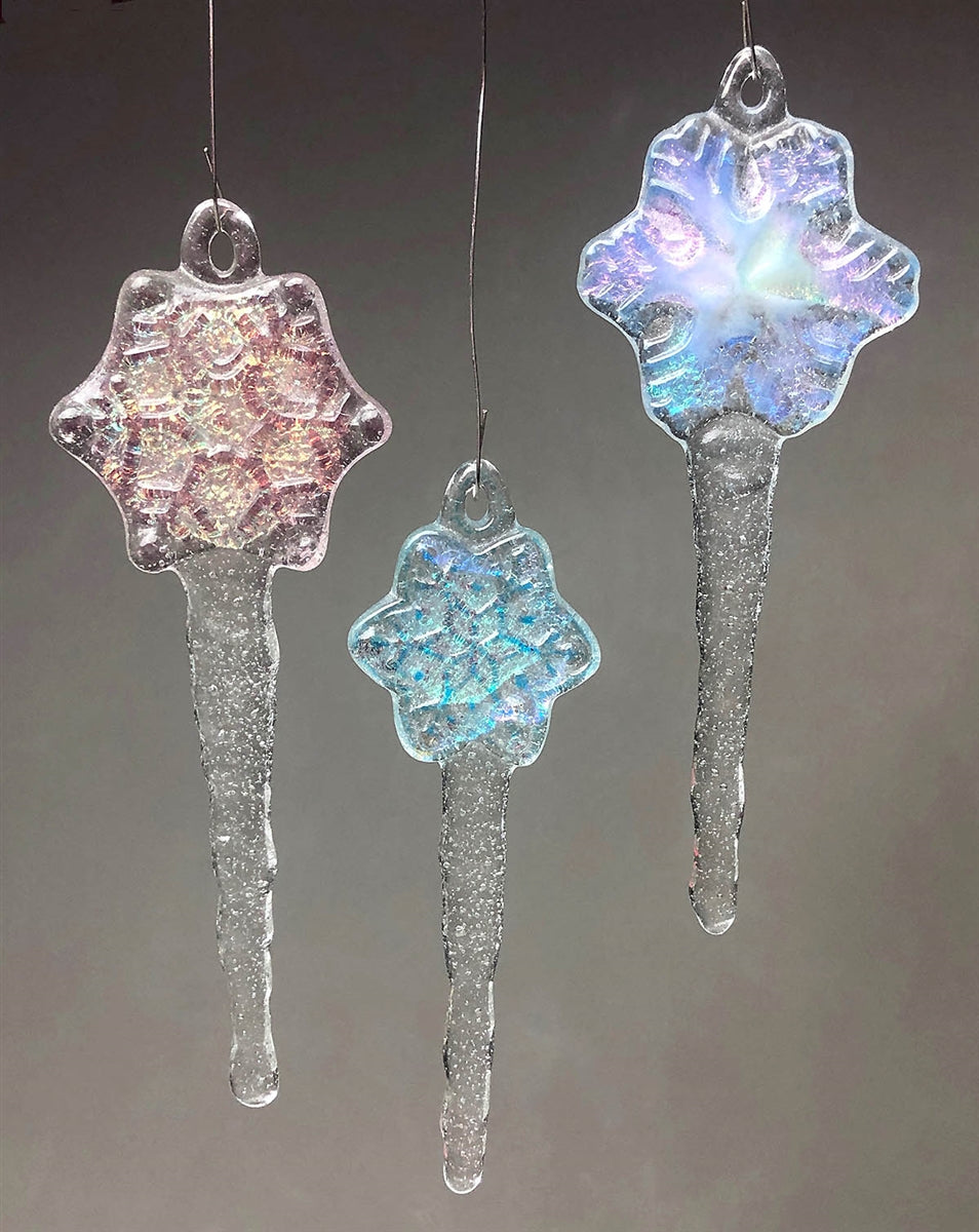 Three Flakes & Icicles Little Fritters 194 Glass Casting Mold Creative Paradise Fusing-